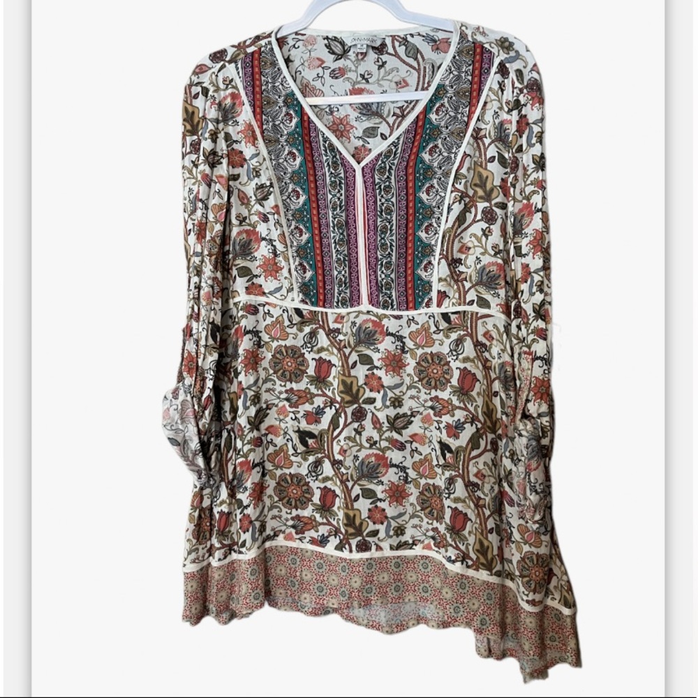 John Mark Bohemian Style Tunic NWT